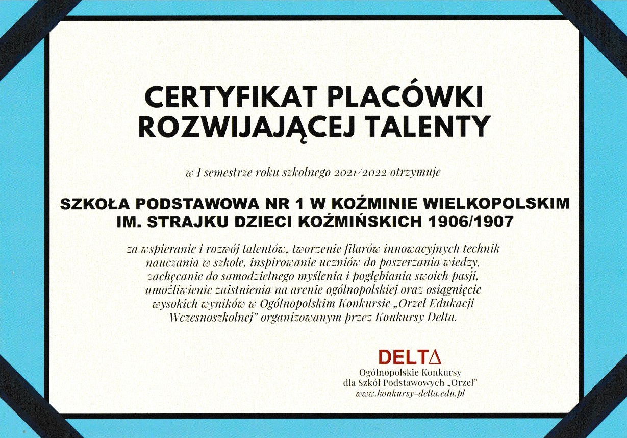 Ogólnopolski Konkurs „Orzeł Edukacji Wczesnoszkolnej”