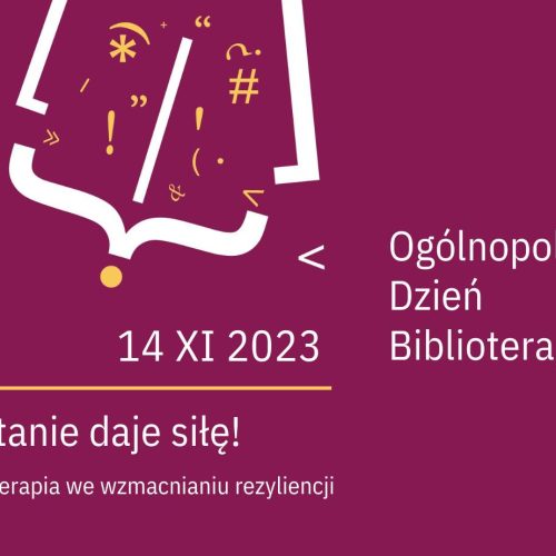 Plakat Biblioterpia 2023