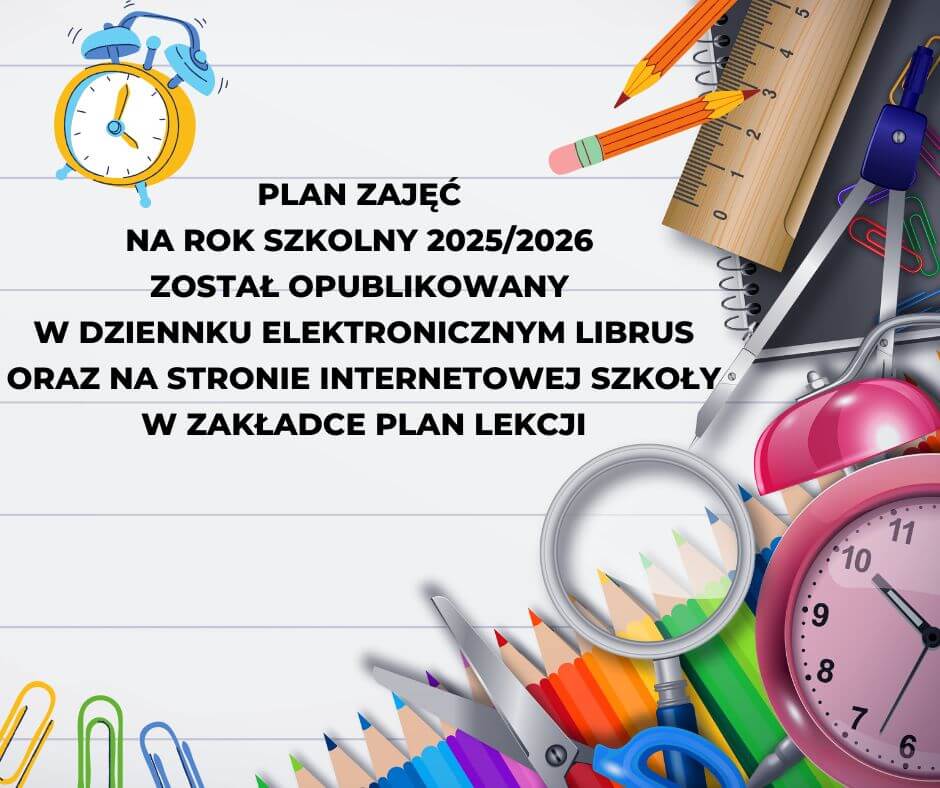 KOMUNIKAT – PLAN LEKCJI