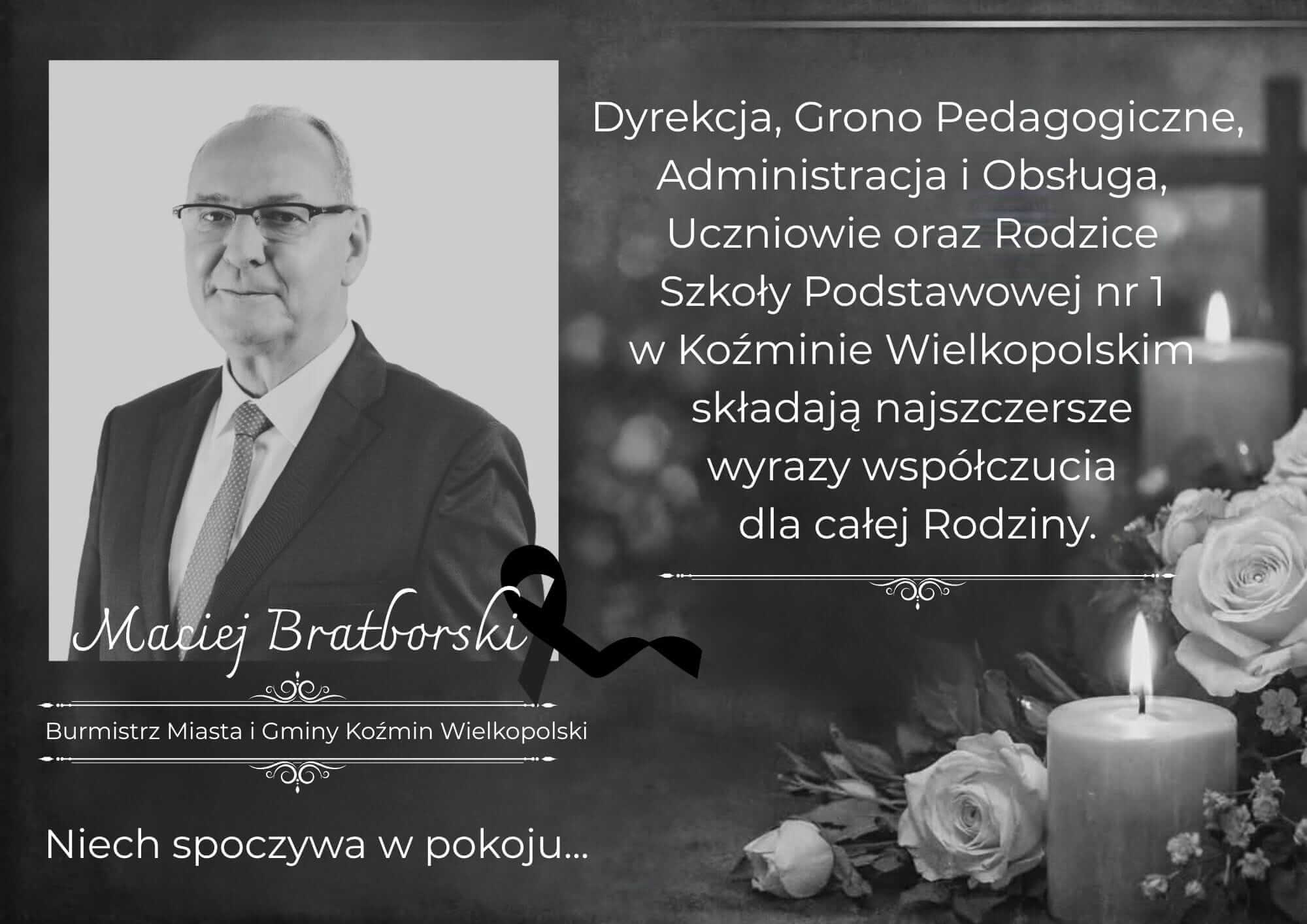 Z GŁĘBOKIM SMUTKIEM PRZYJĘLIŚMY WIADOMOŚĆ…
